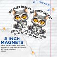 thumbnail image 3 of (2 Pack) Boba Cat Magnets - Sip Purr Repeat - Cute Cat Accessories - 5" On Longest Side - Premium Magnet - for Cars, Refrigerators, Toolboxes, Lockers - Made in USA - MAG14585, 3 of 7