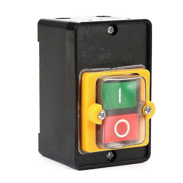 Push Button Switch,AC 220V/380V 10A Waterproof Power Control On Off Button Machine Tool Switch Machine Tool Edition