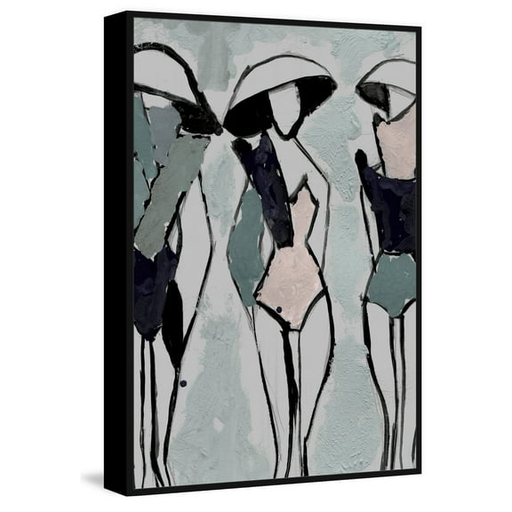 Summer Suits Floater Framed Painting Print on Canvas