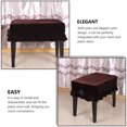 thumbnail image 5 of ifundom Plush Piano Stool Cover, Soft Protective Single Piano Chair and Bench Cover, and Comfortable, 5 of 6
