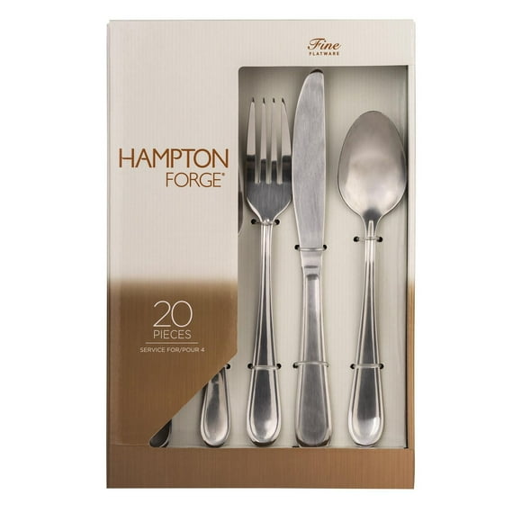 Hampton Forge Clark Flatware Set, 20 Piece Set
