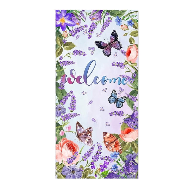 Event & Party Hello Spring Door Frame For Summer Parties 90x200cm Curtain Background Cloth Porch Decoration For Festive Celebrations