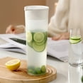 thumbnail image 1 of Hervidor de Agua Fría de Polipropileno de 1000 Ml para Bebidas de Frutas, Té o Café | Tapa Giratoria, Filtro Integrado, Boquilla En Forma de U, Amplio Rango de Temperatura | Plástico Blanco, 25 X 9 X, 1 of 6
