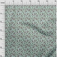thumbnail image 2 of oneOone Cotton Poplin Fabric Leaves & Floral Block Printed Fabric 1 Yard 56 Inch Wide, 2 of 4