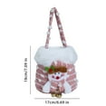 thumbnail image 7 of Plush Christmas Small Gift Bag 3D Snowman Santa Doll Fruit Candy Bag Christmas Eve New Year Tote Bag for Xmas Party Supplies, 7 of 7
