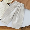 thumbnail image 5 of Nilvkv Boys Joggers, Boys Pants, Letter Print Loose Fit Cuffed Sweatpants with Elastic Waist, suited for Summer Outdoor Wear Gray 9-10 Years, 5 of 6