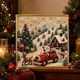thumbnail image 3 of DIY Christmas Pearl Diamond Painting Art Kit with Frame, Christmas Pearl Beads Art Craft for Adults Beginner, Gemstone Diamond Dots Beads Handmade Hanging Painting Kit for Home Wall Decor (Adventure), 3 of 13