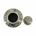 thumbnail image 7 of Sagebrook Home Ceramic 12" Jar With Gold Lid, White, 7 of 7