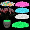 thumbnail image 6 of Spencer 300Pcs Luminous Stones Glow in The Dark Garden Pebbles Stones Rocks for Yard Walkways Aquarium Decorations in Colorful, 6 of 9