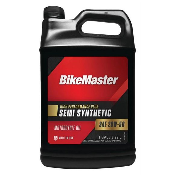 Bike Master 532320 1 gal 20W50 Semi Synthetic Oil