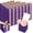 Purple, variant on 100 Pcs Mini Favor Boxes Extra Small Candy Boxes Paper with Gold Ribbon for Baby Shower Birthday Wedding Anniversary Supplies(2 x 2 x 2 Inch,Purple)