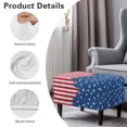 thumbnail image 6 of Xixirimido American Flag and Paws Pattern Ottoman Cover Rectangle Footrest Ottoman Slipcovers Footstool Cover Form Fit Stretch Ottomans Protective Cover for Living Room, Large, 6 of 7