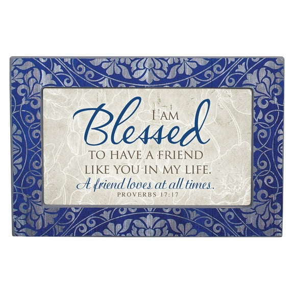 Blessed to Have Friend Like You Deco Denim Jewelry Music Box Plays How Great Thou Art