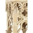 thumbnail image 4 of DecMode White Wood Standing Decorative Candle Lantern, 4 of 10