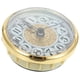 thumbnail image 3 of Mecanismo de reloj redondo con números arábigos, ideal para manualidades en casa u oficina, color dorado., 3 of 8