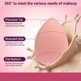 thumbnail image 2 of 50 Pcs Makeup Sponges for Foundation,Triangle Face Powder Puff,Beauty Blendern Set for Liquid,Foundation,Powder,Concealer,Cream(Rose Pink), 2 of 4