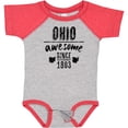 thumbnail image 3 of Inktastic Ohio Awesome Since 1803 Boys or Girls Baby Bodysuit, 3 of 5