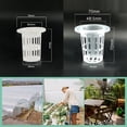 thumbnail image 2 of 50X Hydroponics Plant Grow Net Cup Mesh Aeroponic Aquaponic Mesh Pot Basket Set, 2 of 5