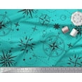 thumbnail image 3 of Soimoi Green Cotton Duck Fabric Direction Compass Nautical Print Fabric by Yard 42 Inch Wide, 3 of 3