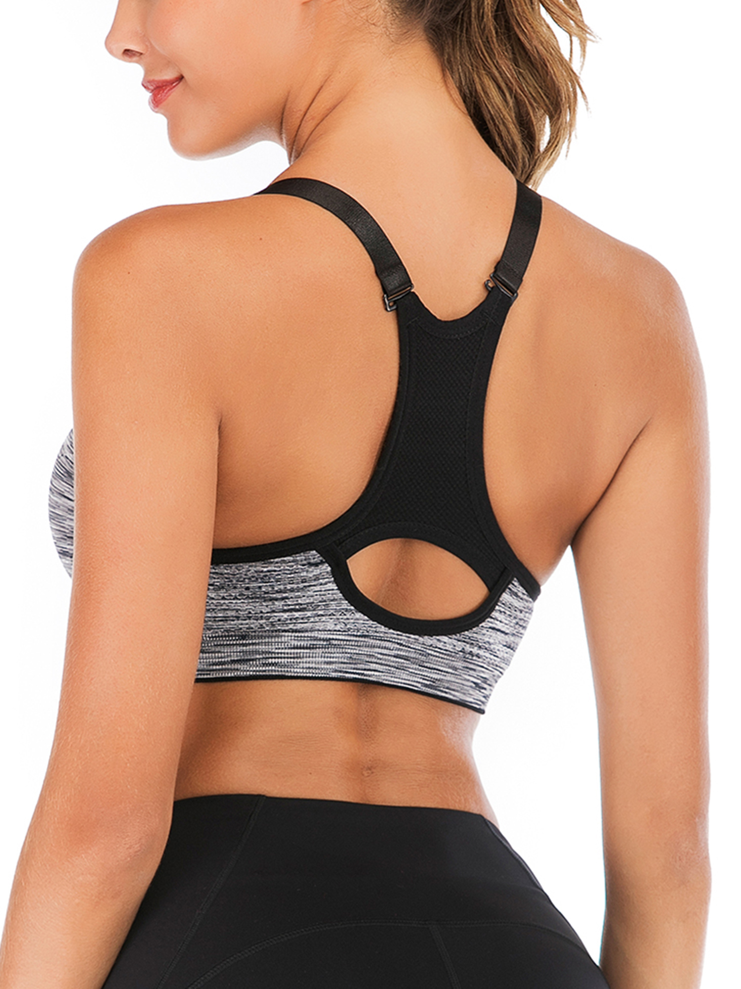 Women's Seamless Wirefree Racerback Adjustable Straps Yoga Sports Bra Top Lingerie - image 5 of 7