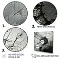 thumbnail image 3 of Designart "Fragmented Grey Geode Art I" Spiritual Stone Floater Framed Wall Art Living Room, 3 of 5