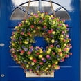 thumbnail image 4 of BKER Green Wreath For Decorating Door Wall And Windows Simulation Flower Door Hanging Home Decoration Spring Summer Wreath Wreath 1pc, 4 of 5