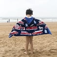 thumbnail image 2 of Toalla de baño para niños, envoltura para niños y niñas, toallas de playa con capucha para piscina, albornoz, algodón absorbente de felpa suave Sailing  Electrónica, 2 of 5