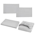 thumbnail image 3 of Juego de SáBanas de 4 Piezas de Microfibra Supersuave de FáCil Cuidado, Gris , Liso, 3 of 7