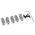 thumbnail image 1 of Conector de motor de acoplamiento de onda de coche y barco RC de metal de 5 piezas, acoplamiento de junta cruzada, 1 of 7