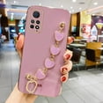 thumbnail image 1 of Funda de cadena con pulsera de corazón de amor chapada a la moda para Xiaomi Redmi Note 11 12 11S 10 10S 10C 10A 9S 9T 9C 12T, funda a prueba de golpes Fivean unisex, 1 of 2