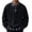 Black, variant on Mens Layered Look Sweatshirts Faux Plaid Collar Cable Knit V Neck Fall Casual Preppy Pullover