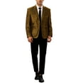 thumbnail image 2 of INSPIRE CHIC Shiny Sport Coats for Men's One Button Single Breasted Wedding Party Blazers 2XL Golden, 2 of 5