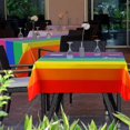 thumbnail image 4 of Rainbow Disposable Plastic Tablecloth Rectangle Table Cover For Gay Lgbt Pride Parade Festival Party Decoration, 4 of 4
