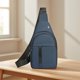 thumbnail image 5 of Bolso de Hombro Estilo Urbano para Hombre | Bolso Bandolera Clásico con Múltiples Bolsillos | Piel Sintética Impermeable | Capacidad para Tableta de 7.9" | Negro, Azul o Gris, 5 of 6