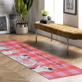 thumbnail image 5 of Invuni Multifunctional Long Strip Cat Love Rugs Valentine''s Day Non-Slip Backed Mat Cat Love Doormat, Pink Kitchen Mats Set of 2 (17" X 47"+17" X 30"), 5 of 6