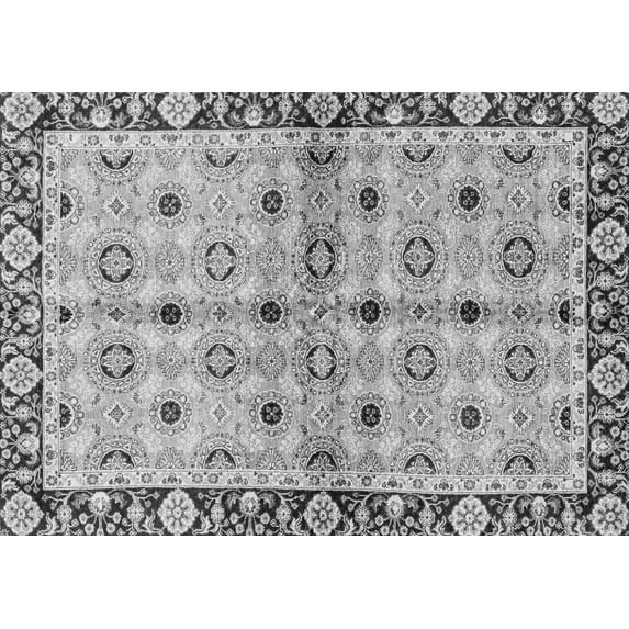 Ahgly Company Indoor Rectangle Abstract Gray Modern Area Rugs, 8' x 12'