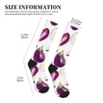 thumbnail image 2 of Compression Socks For Women And Men - Purple Eggplant Slices Compression Socks Circulation For Workout, 2 of 2
