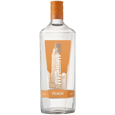 New Amsterdam Peach Flavored Vodka, 1.75 L Bottle, 35% ABV
