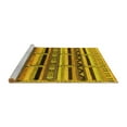 thumbnail image 2 of Ahgly Company Machine Washable Indoor Rectangle Solid Yellow Modern Area Rugs, 2' x 5', 2 of 4