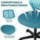 thumbnail image 4 of Bonita silla de oficina Yaheetech Kids, silla de estudio sin brazos con respaldo bajo y soporte lumbar, altura ajustable para niños en el dormitorio y la escuela, turquesa, 4 of 9