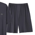thumbnail image 5 of Bovxnpu Men's Shirt and Shorts Set 2 Piece Summer Tracksuits Short Sleeve Crew Neck Casual Pocket Top & Elastic Short Set, 5 of 5
