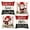 B, variant on Feltree Christmas Throw Pillow Covers 4-Pack, Santa Claus Print Holiday Decor for Sofa Bed Living Room, 17x17 Inch Festive Pillow Cases