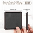 thumbnail image 4 of Furniture Sliders for Carpet, 8/16 Pack 3.5" Square Moving Pads with Foam Grip, Reusable Plastic Floor Protectors for Sofa, Bed, Chair & Heavy Furniture, 4 of 7