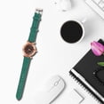 thumbnail image 4 of Reloj de pulsera Yuyangstore multicolor con correa de cuero para fiesta de Verde, 4 of 8