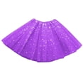 thumbnail image 2 of Haivin Ladies' star glitter mesh tutu skirt fluffy skirt ball skirt ballet skirt, 2 of 3