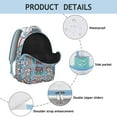 thumbnail image 5 of Sacred Symbolic Mandala Students Backpack Fashion Backpack with Vintage Traditional Mandala and Abstract Ornamental Pattern, Comfortable and Durable for School, 5 of 5