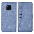 thumbnail image 4 of Huawei P20 Pro Wallet Case Huawei P20 Pro Cover Premium PU Leather Folio Flip Notebook Cover Vogue Business with Credit Slots Wallet Case for Huawei P20 Pro - Blue, 4 of 5
