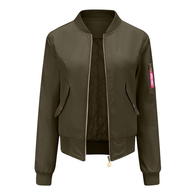 Pompotops Omen Sweatshirt Button Slim Zipper Long Sleeve Bomber Jacket Warm Velvet Coat