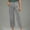 Gray, variant on Danhjin Cargo Pants for Women Baggy Stretchy Wide Leg High Waisted Straight Casual Pants Streetwear Travel Hiking Pants