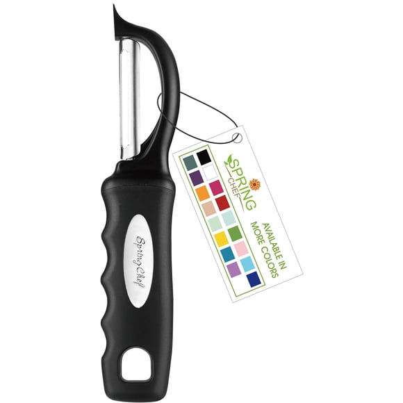 Pelador de verduras Spring Chef Premium, giratorio, de acero inoxidable